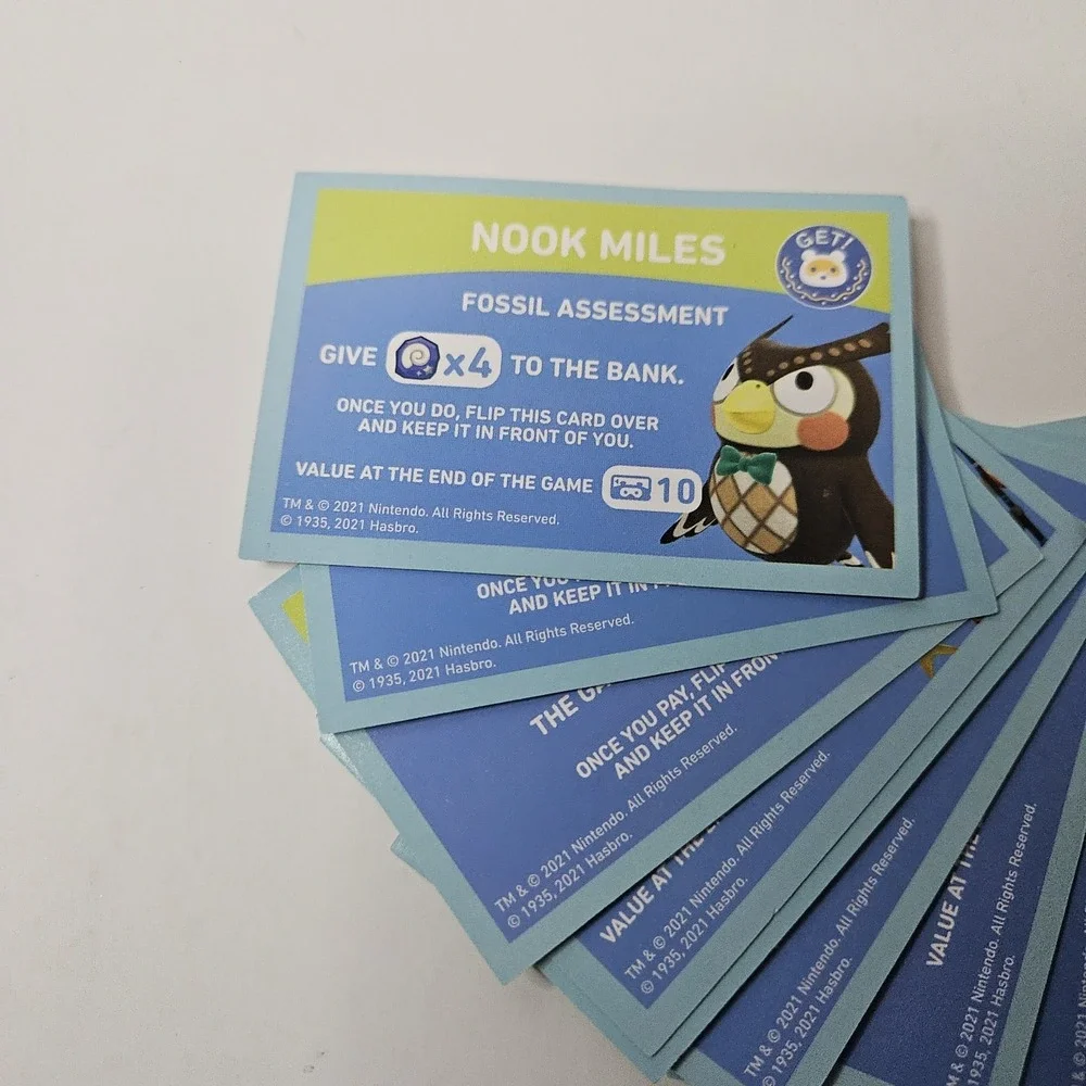 Monopoly‎ - Animal Crossing Edition - Replacement Parts / Nook Miles Cards - 14